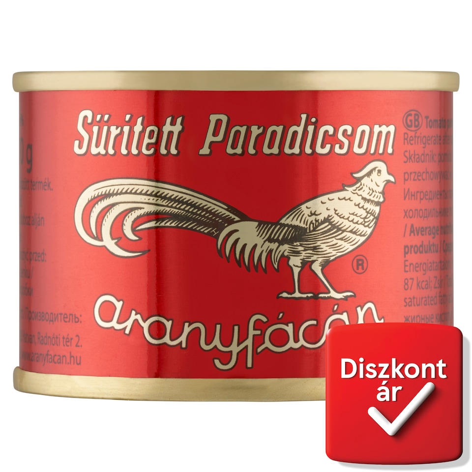 Aranyfácán sűrített paradicsom 70 g