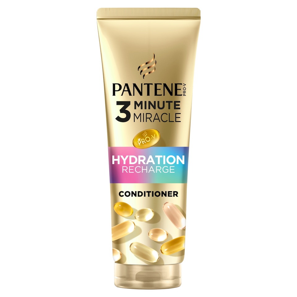 Obrázek 1 pro produkt Pantene Pro-V Hydration Recharge 3 Minute Miracle Balzám 220ml pro Velmi Suché Vlasy