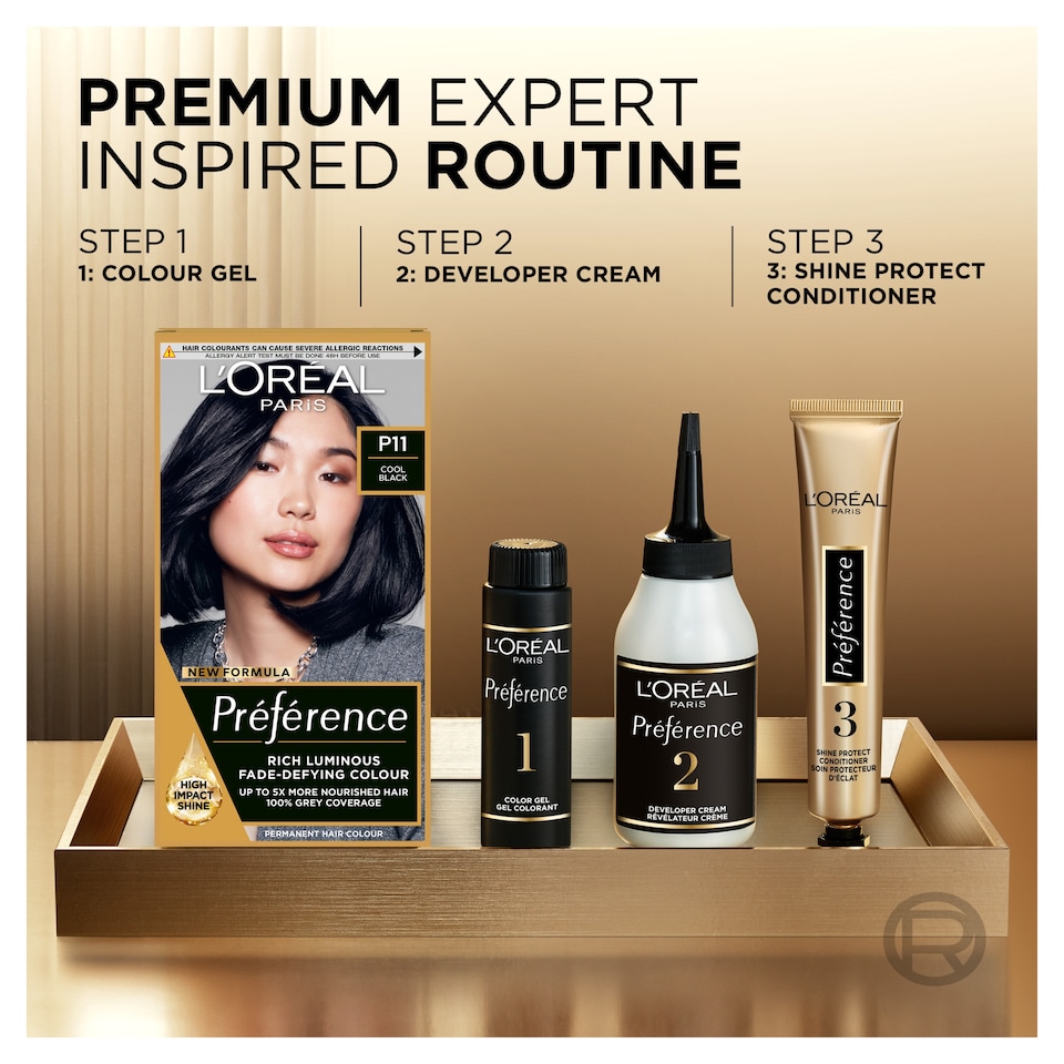 image 1 of L'oreal Paris Preference Permanent Hair Dye P11 Cool Black