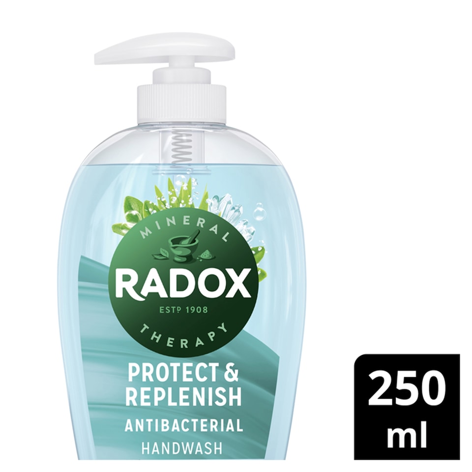 image 1 of Radox Protect & Replenish Liquid Soap Antibacterial Handwash 250ml