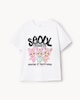 image 1 of F&F Girls Pure Cotton Seoul Sisters T-Shirt in White