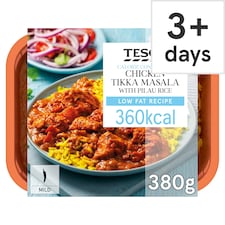 Tesco Calorie Controlled Chicken Tikka Masala & Pilau Rice 380G