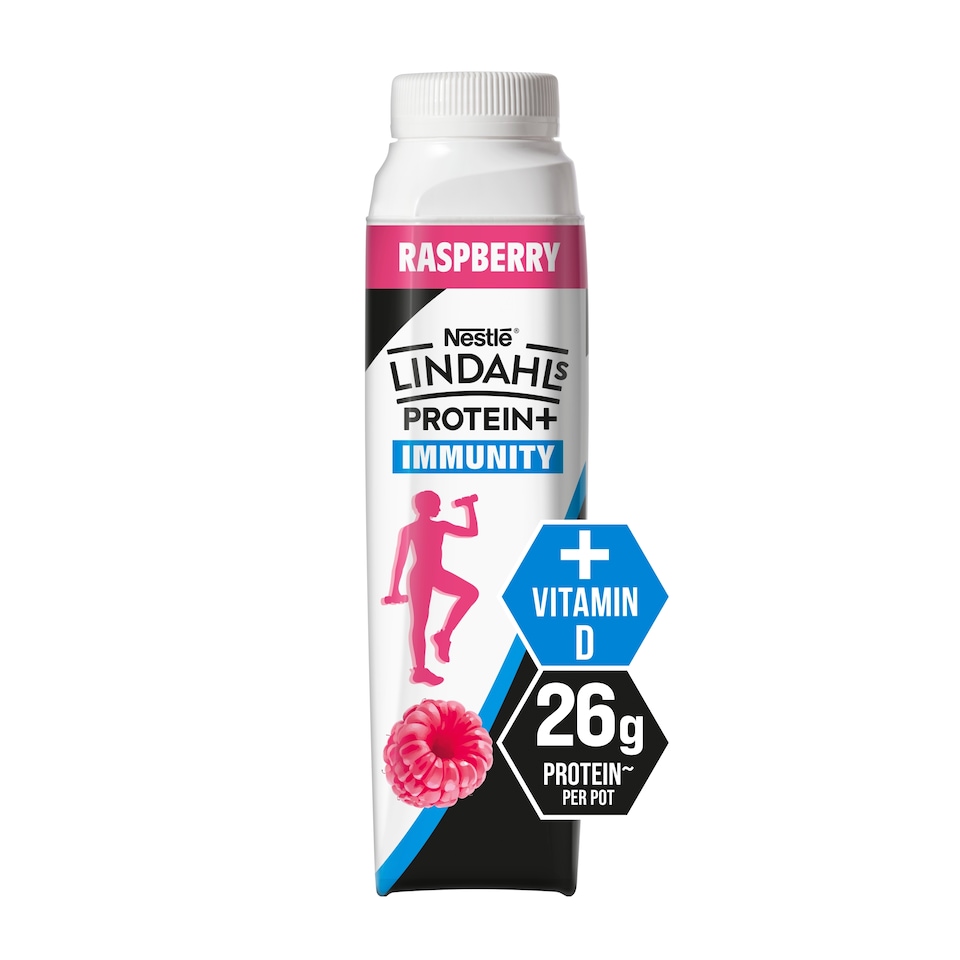 Lindahls Protein+ Immunity Raspberry Drink 330ml