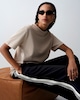 image 1 of The F&F Edit Side Stripe Wide Leg Trousers in Black