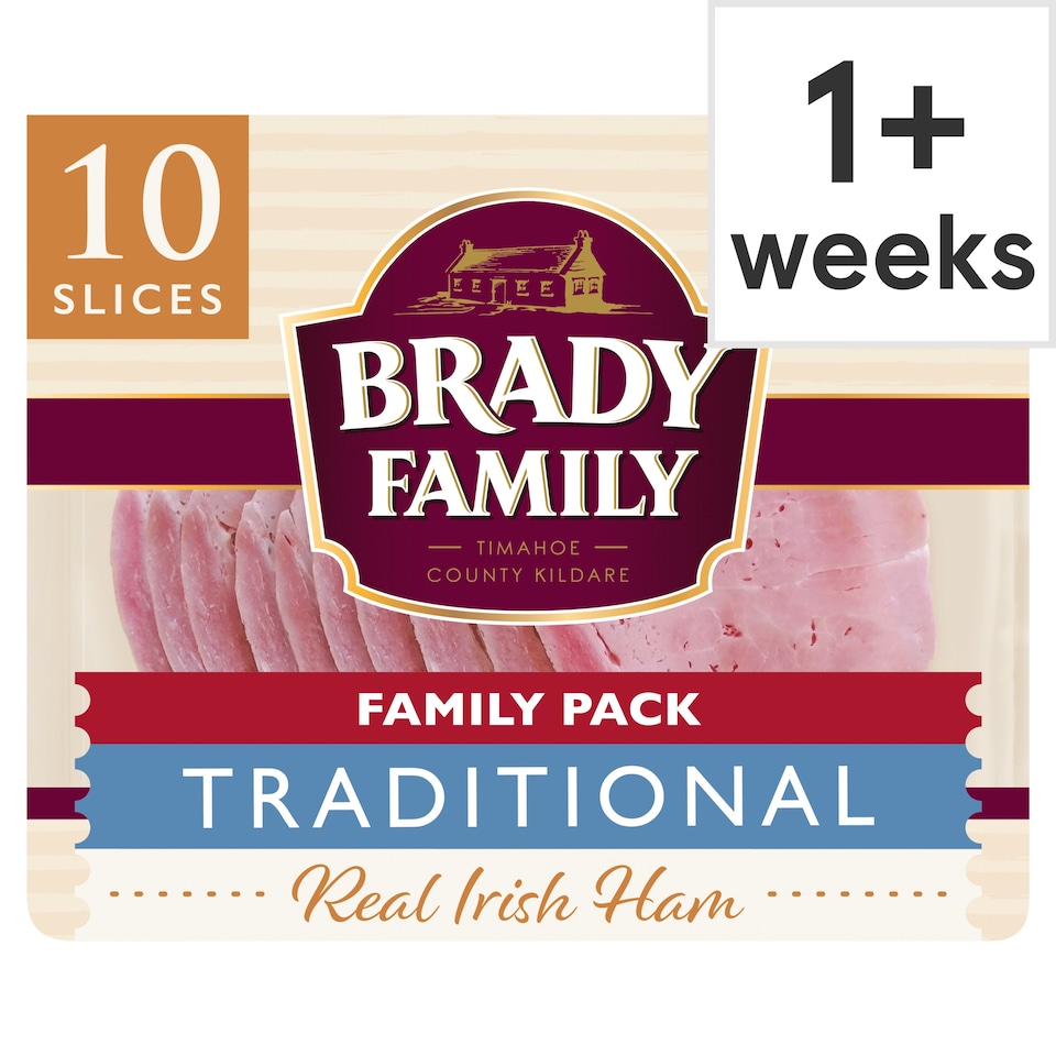Brady Family Traditional Irish Ham 10 Slices 120G