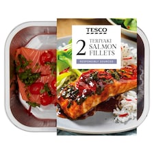 Tesco 2 Teriyaki Salmon Fillets 290G