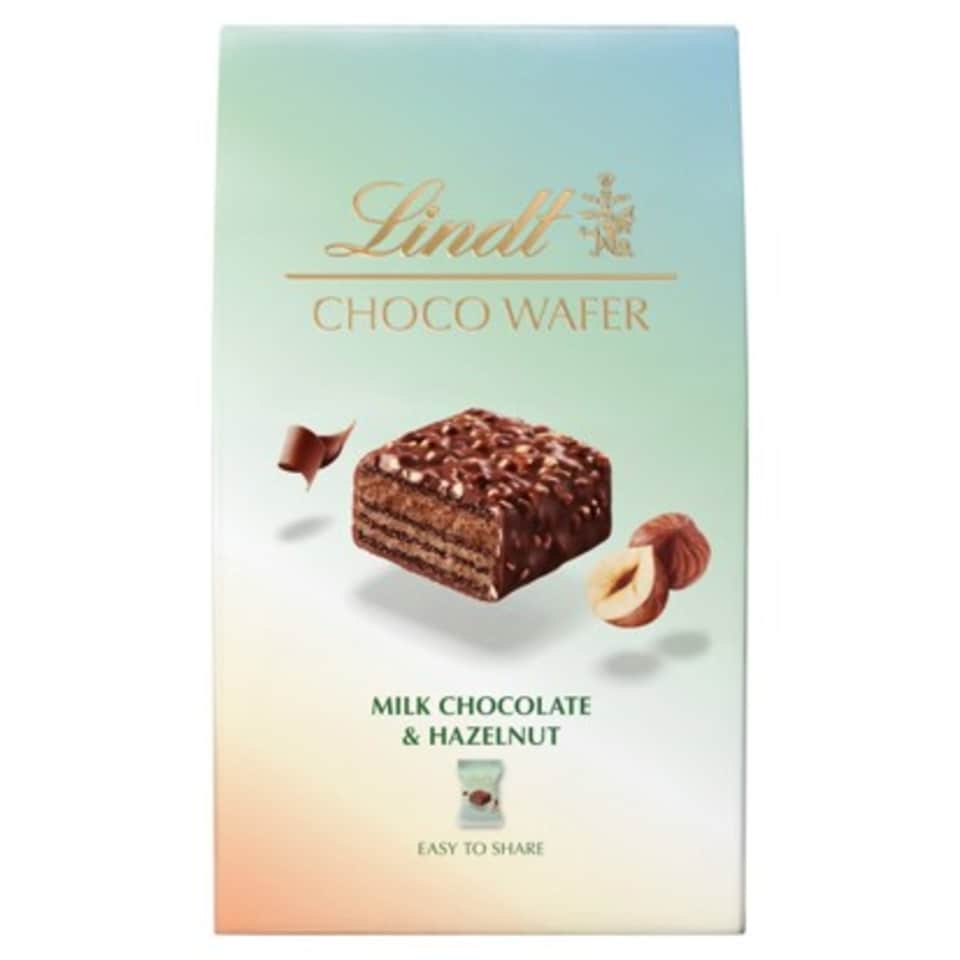 image 1 of Lindt Milk Chocolate & Hazelnut Choco Wafers 135G