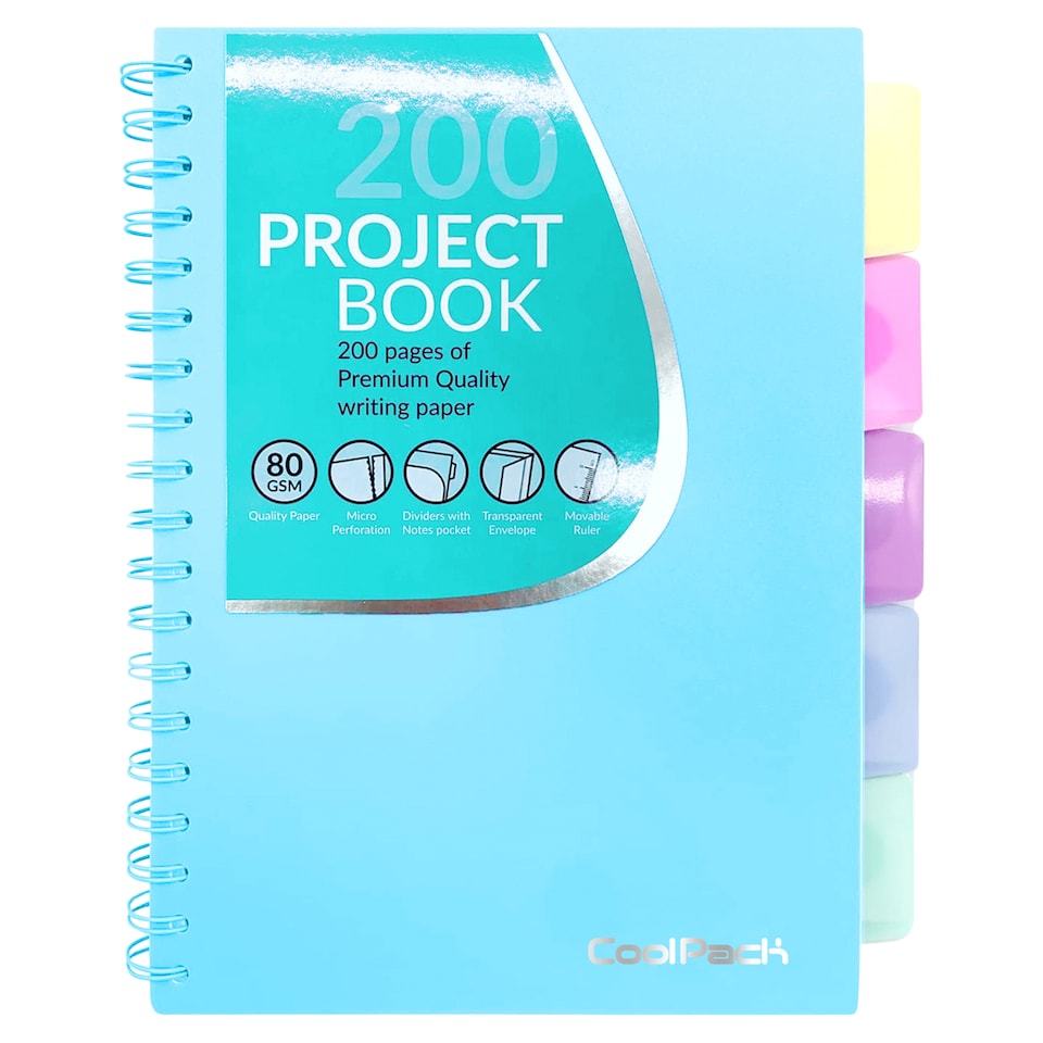 obrázok 1 z CoolPack Pastelový projektový zošit so záložkami B5