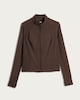 image 4 of F&F Active Zip Through Quick Dry Jacket in Brown