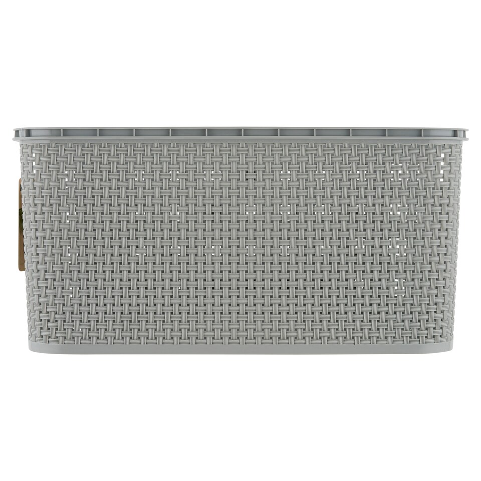BranQ Gray košík s ratanovým efektem 19 l