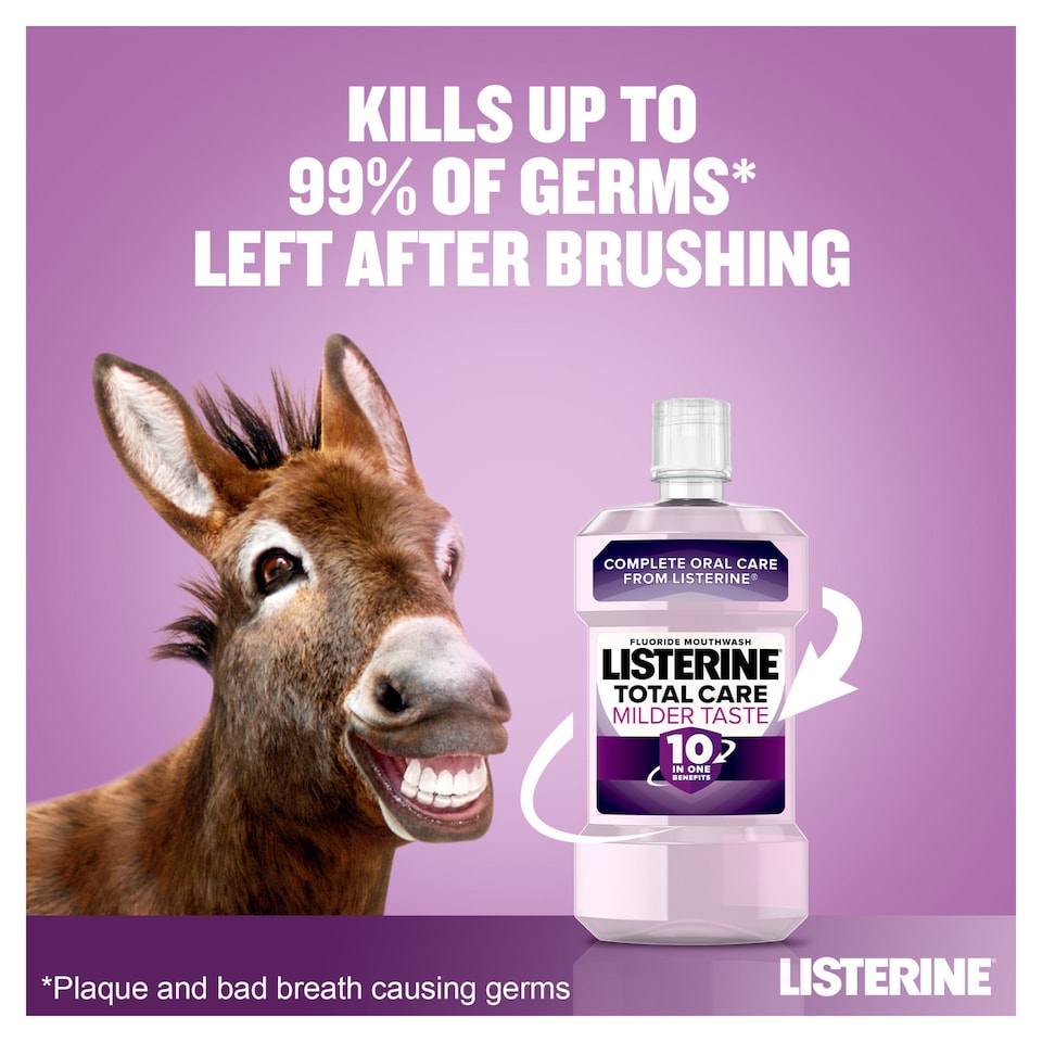 image 1 of Listerine Total Care Milder Taste Zero Alcohol Mouthwash 500ml