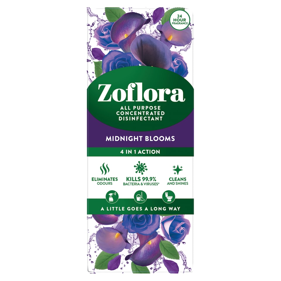 Zoflora All purpose Concentrated disinfectant Midnight Blooms 500ml