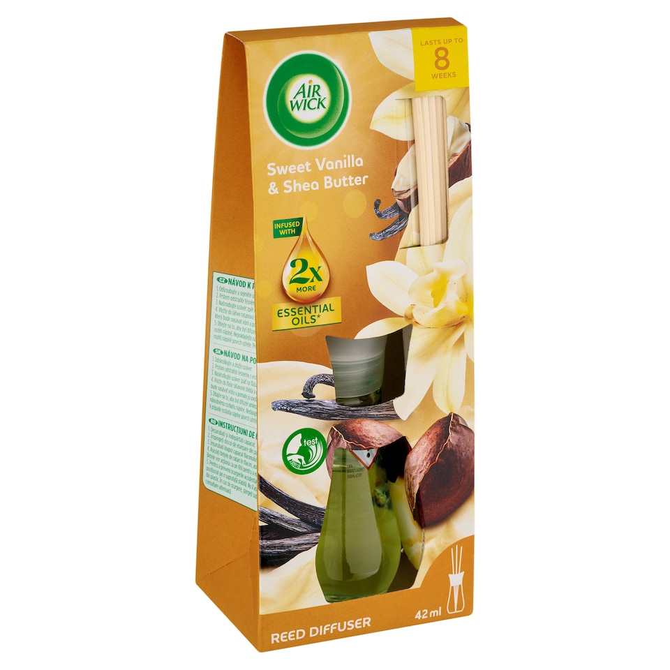 image 1 of Air Wick Reed Diffuser Sweet Vanilla & Shea Butter 42ml