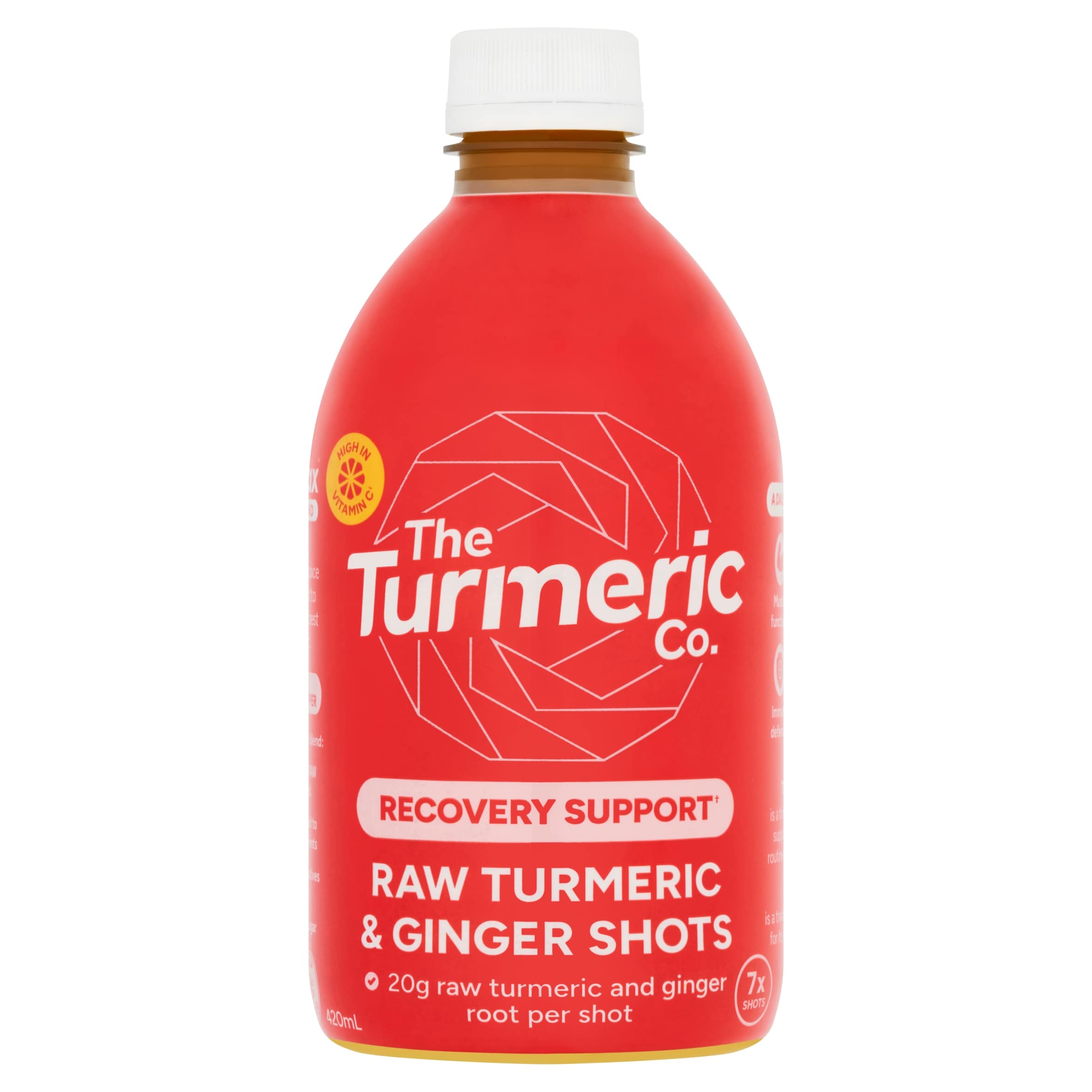 The Turmeric Co. Raw Turmeric & Ginger Shots (420 mL)