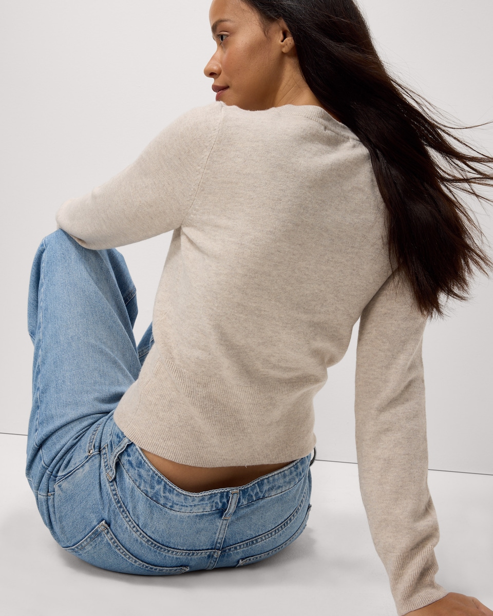 image 1 of F&F Long Sleeved Cardigan in Neutral