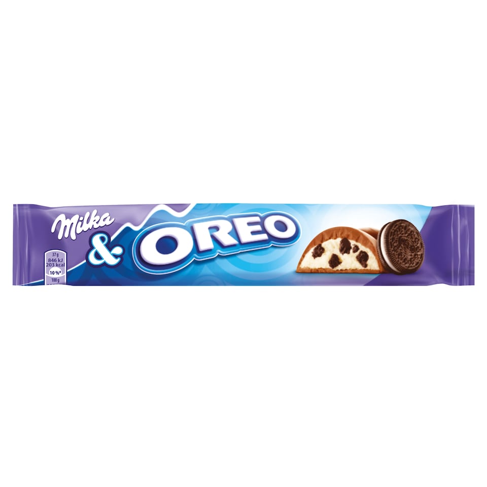 Milka tyčinka Oreo s kousky sušenek v mléčné čokoládě 37g