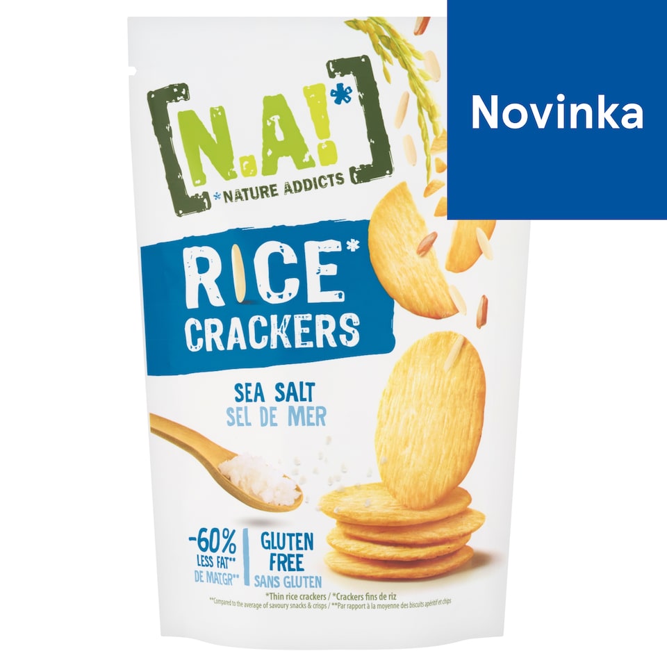 image 1 of N.A! Thin Rice Crackers with Sea Salt 85 g