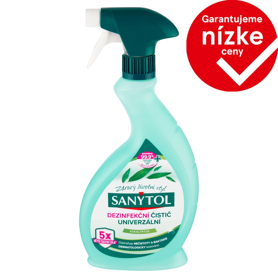 obrázok 1 z Sanytol Dezinfekčný čistič univerzálny eukalyptus pure 500 ml