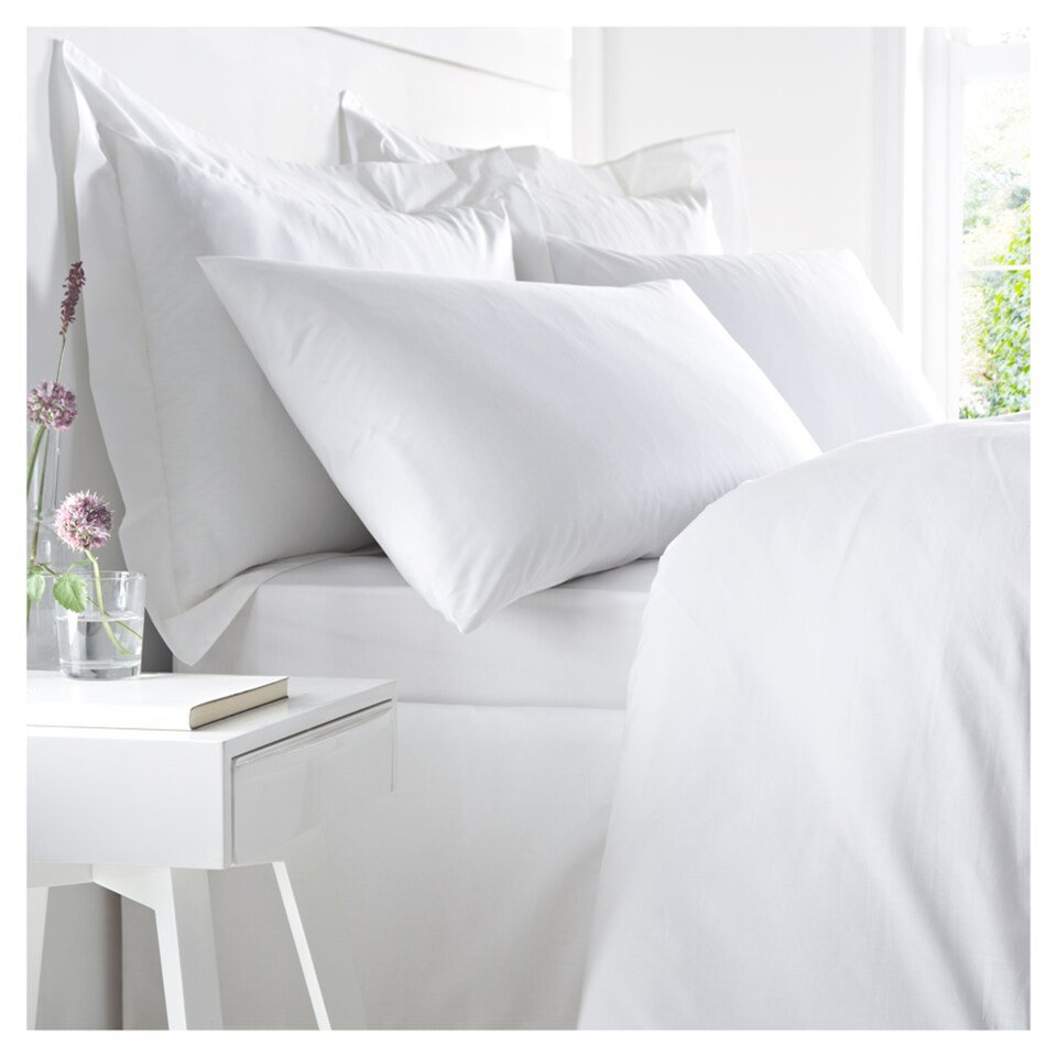 West Park Retreat White 300 Thread Count Deep Fitted Sheet King Size