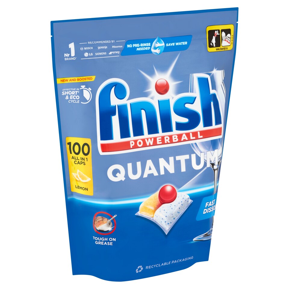 Finish Powerball Quantum Citrom mosogatógép kapszula 100 db 1040 g