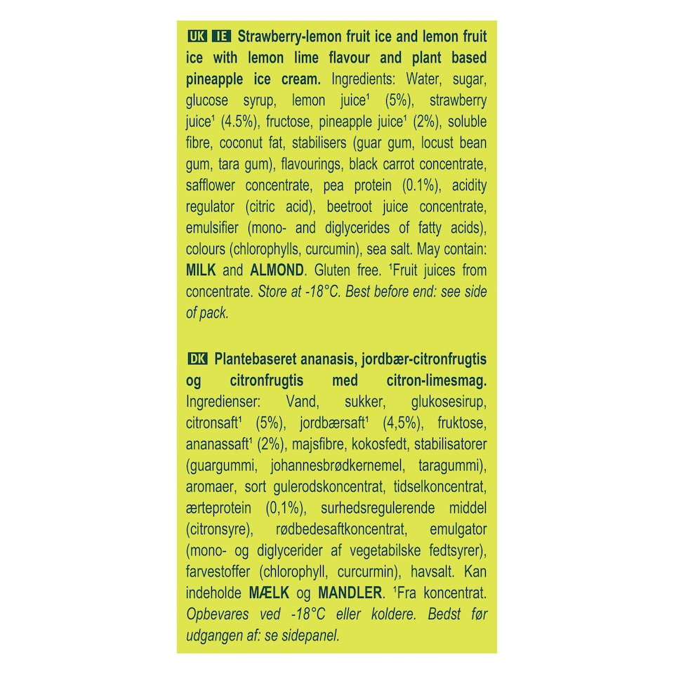 image 1 of Wall's Twister Mini Pineapple Ice Cream Lollies 6x50ml