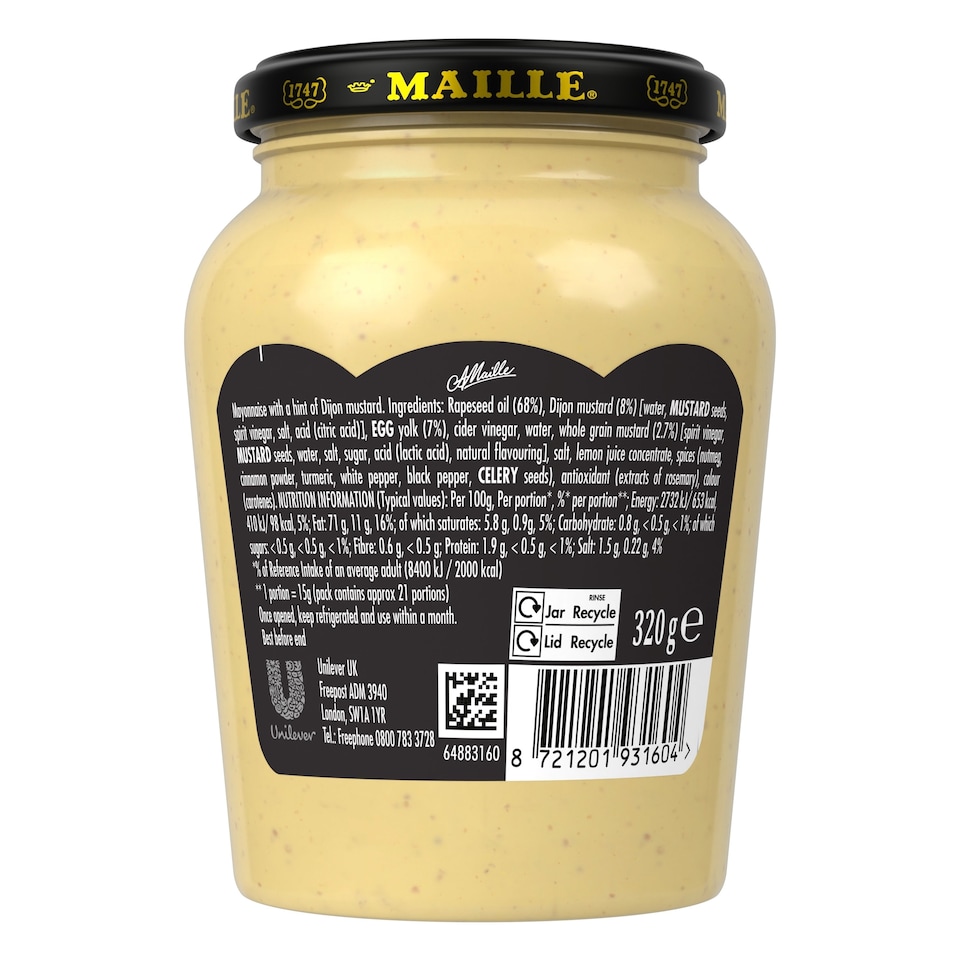 image 1 of Maille Dijon Mayonnaise 320g