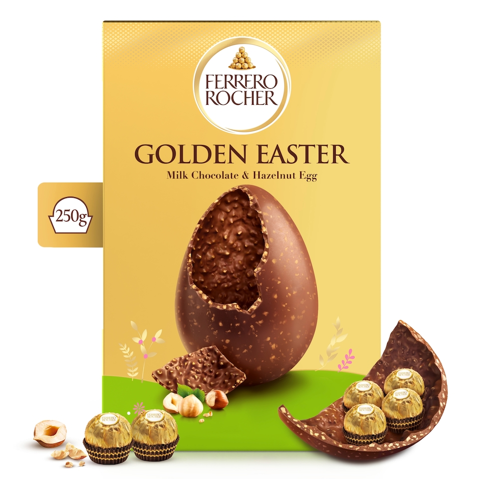 image 1 of Ferrero Rocher Golden Easter Egg 250G