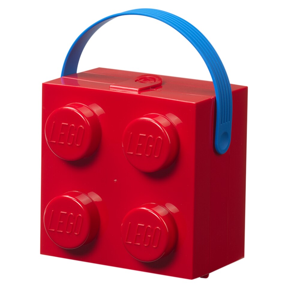 image 1 of Lego Box With Handle Red 165 x 173 x 116 mm