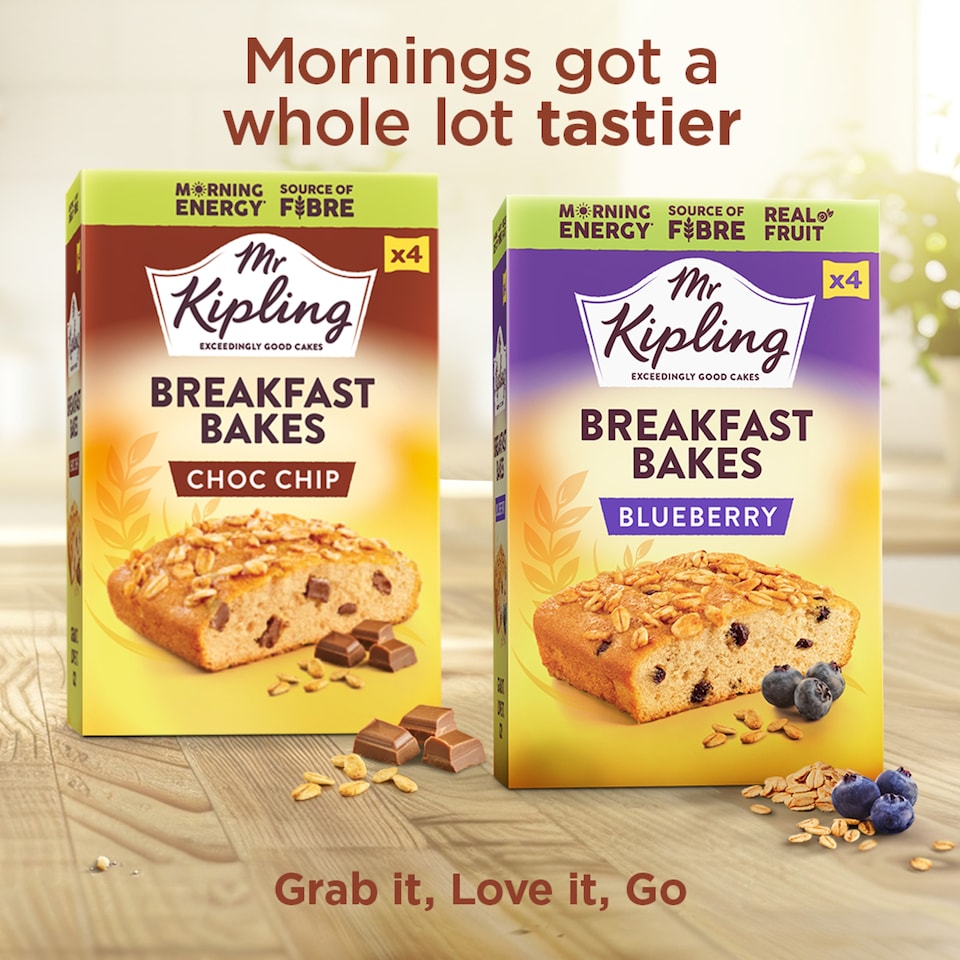image 1 of Mr Kipling Breakfast Bakes Chocolate Chip Snack Cakes 4 pack