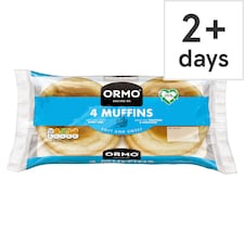Ormo White Muffins 4 Pack