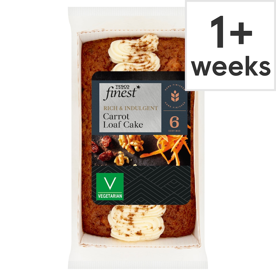 Tesco Finest Carrot Loaf Cake 6 Servings