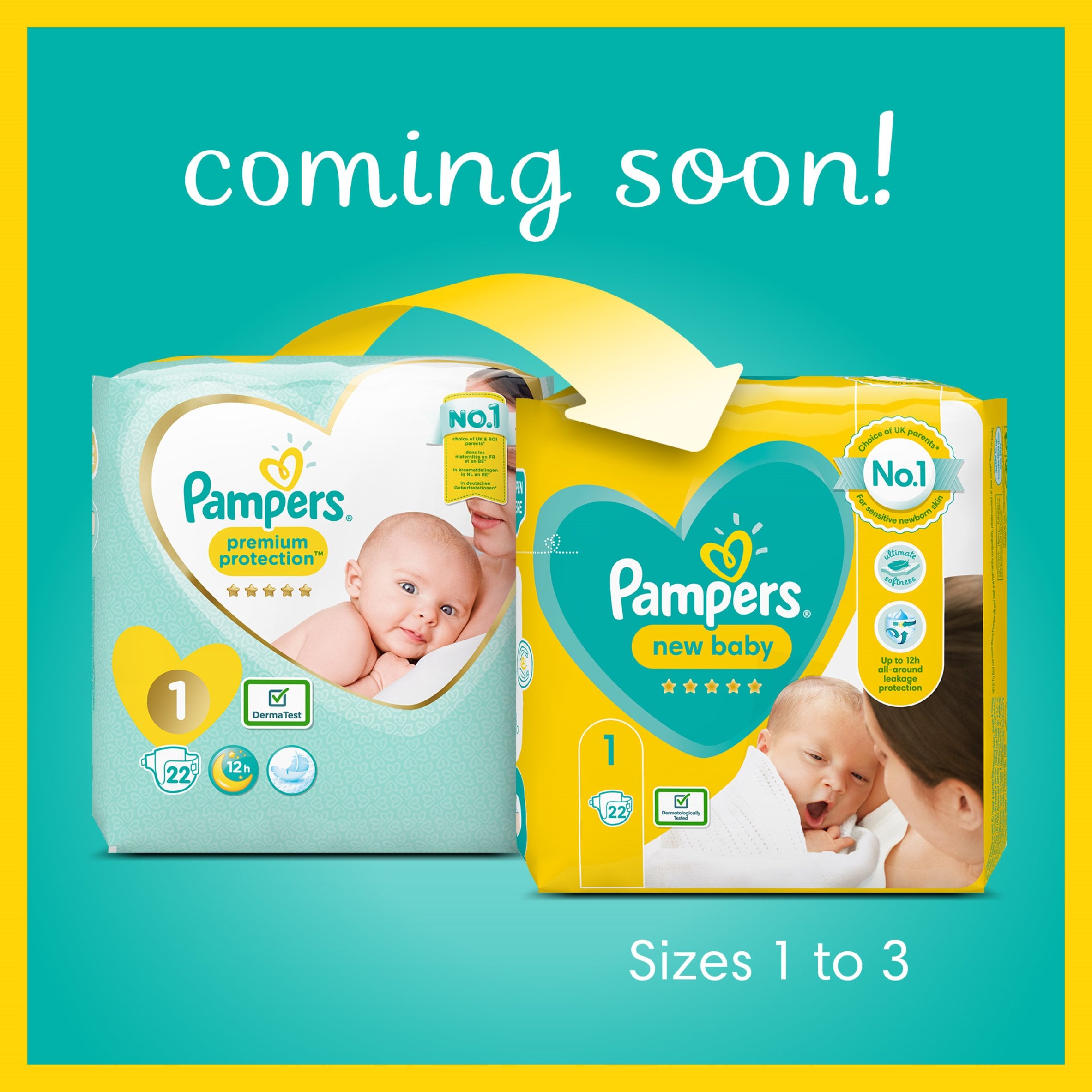tesco pampers premium protection size 3
