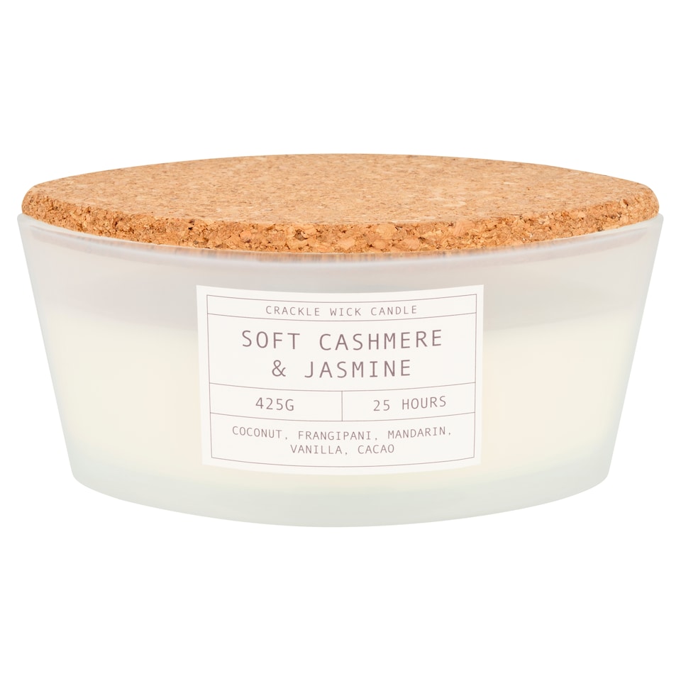 F&F Home Crackle Soft Cashmere Candle 425g