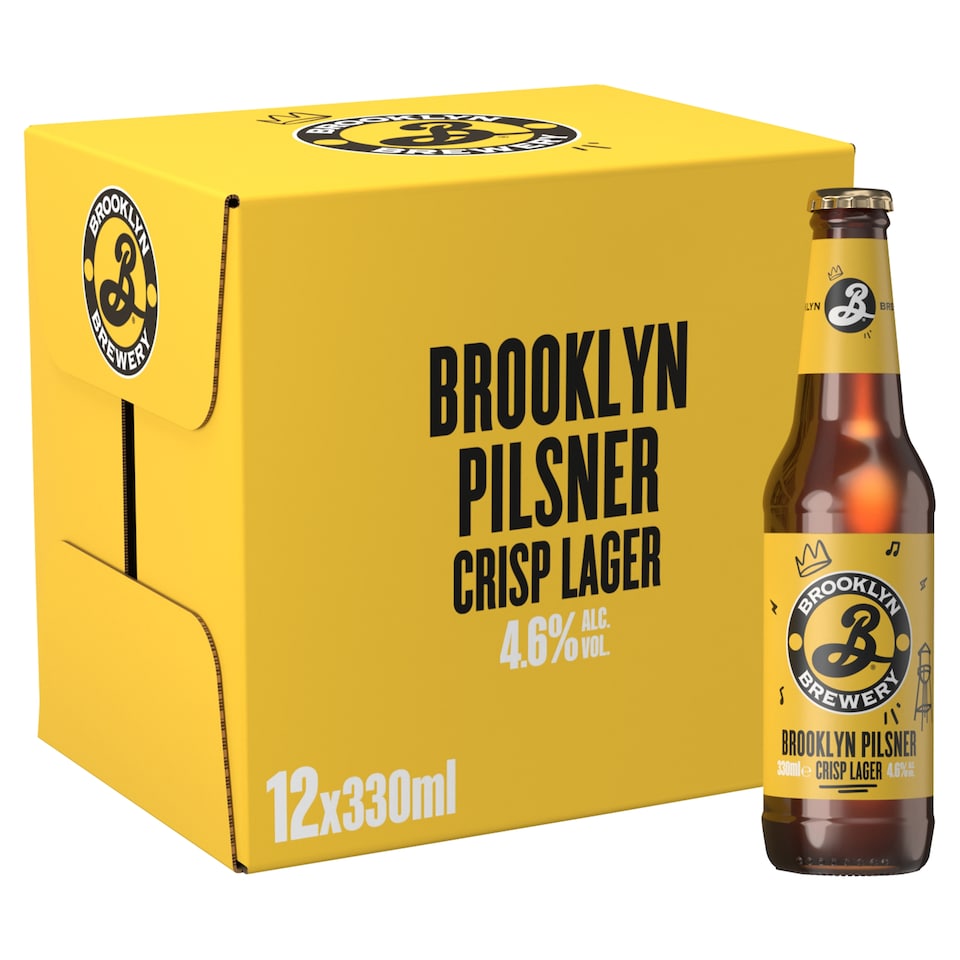 image 1 of Brooklyn Pilsner Lager Beer Bottle 12x330ml