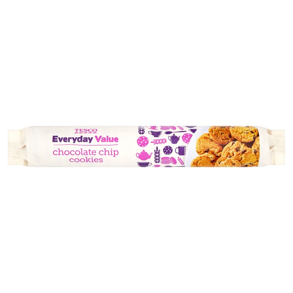 Tesco Every Day Value Chocolate Chip Cookie 250G