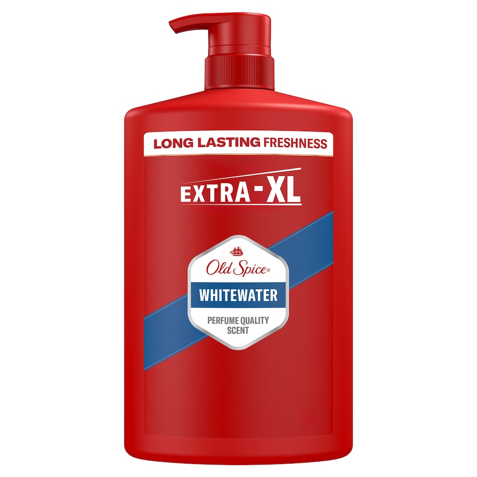 image 1 of Old Spice Whitewater Men’s 3-in-1 Wash, Shower Gel & Shampoo 1000ml
