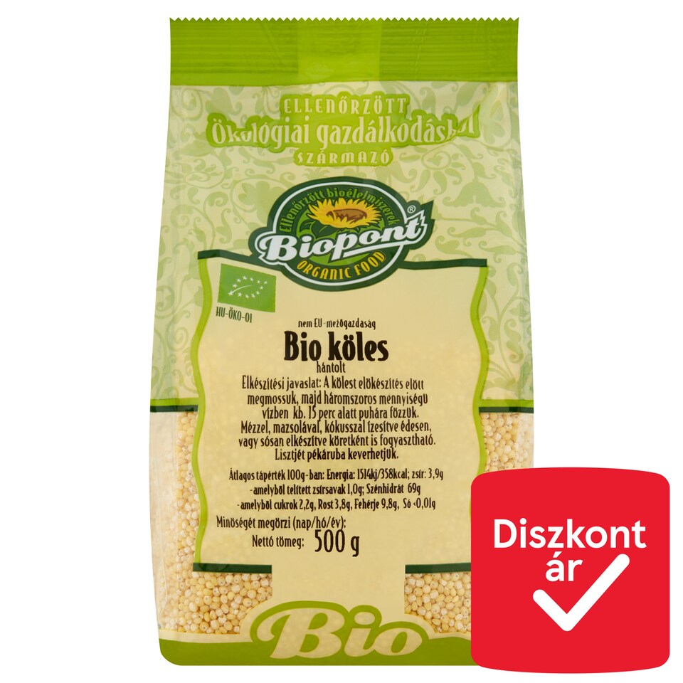 image 1 of Biopont Organic Peeled Millet 500 g
