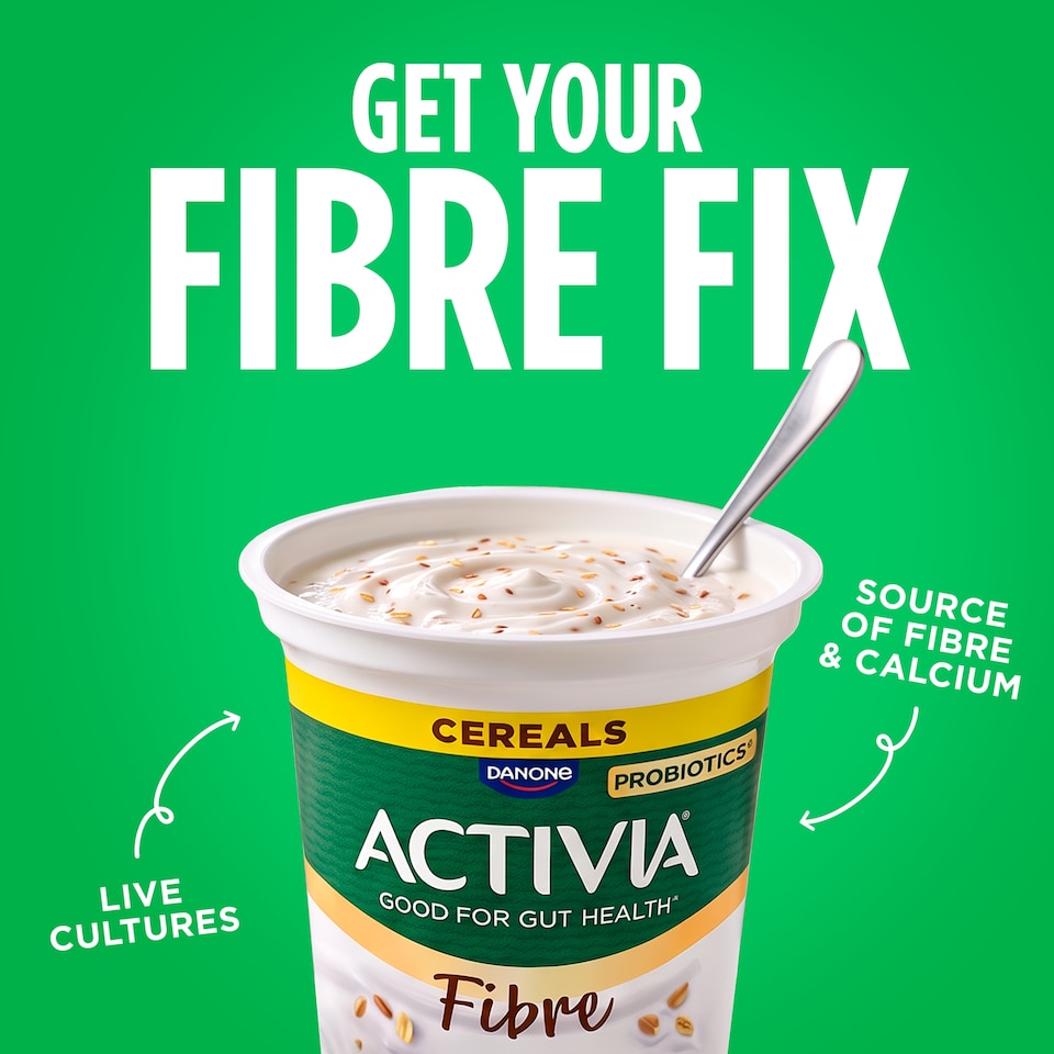 image 1 of Activia Fibre Cereals Gut Health Yoghurt 400g