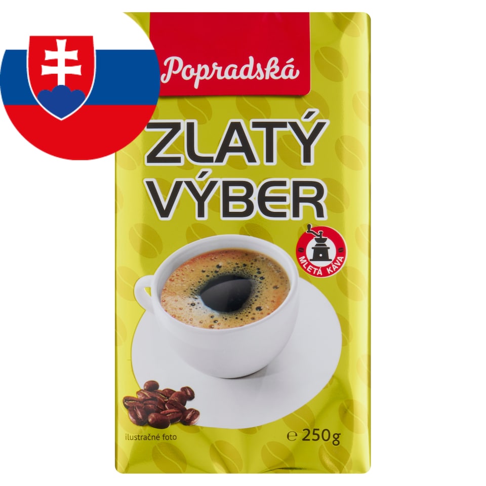 image 1 of Popradská Golden Selection Roasted Ground Coffee 250 g