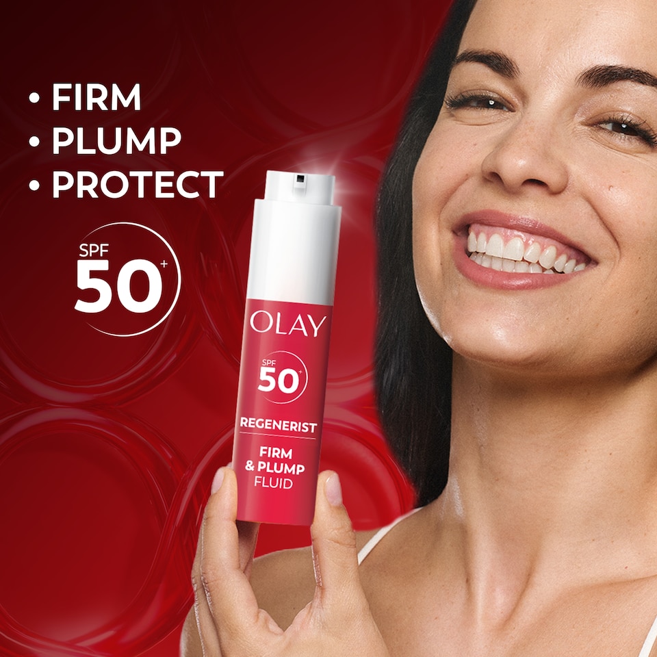image 1 of Olay Regenerist SPF 50 Firm and Plump Fluid 50ml