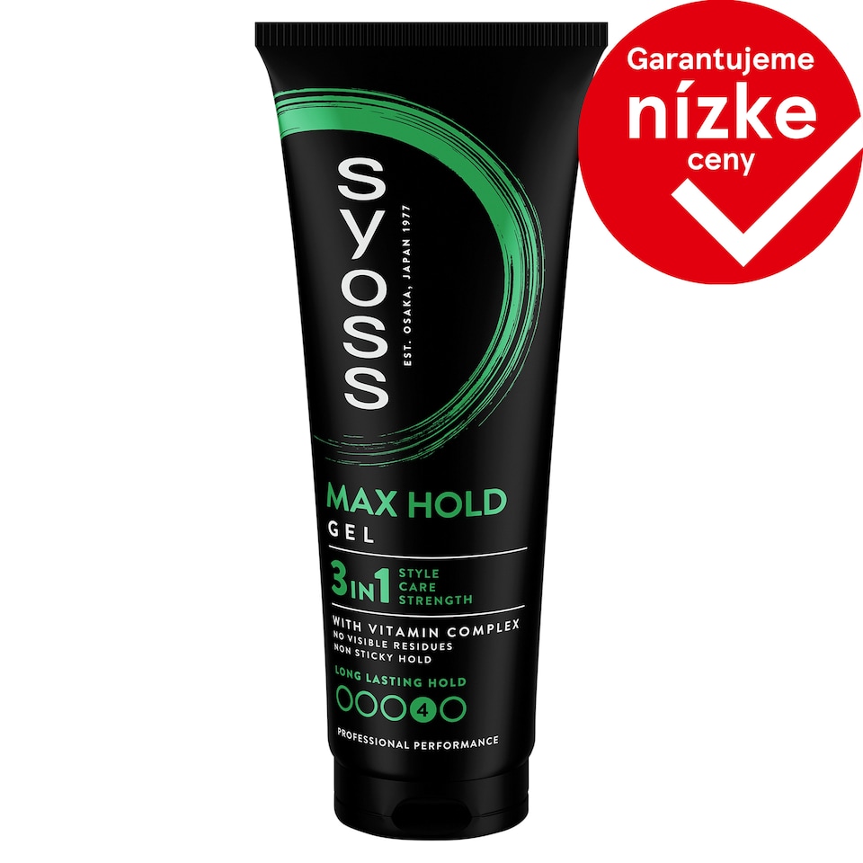 Syoss Max Hold 3v1 stylingový gél na vlasy 250 ml