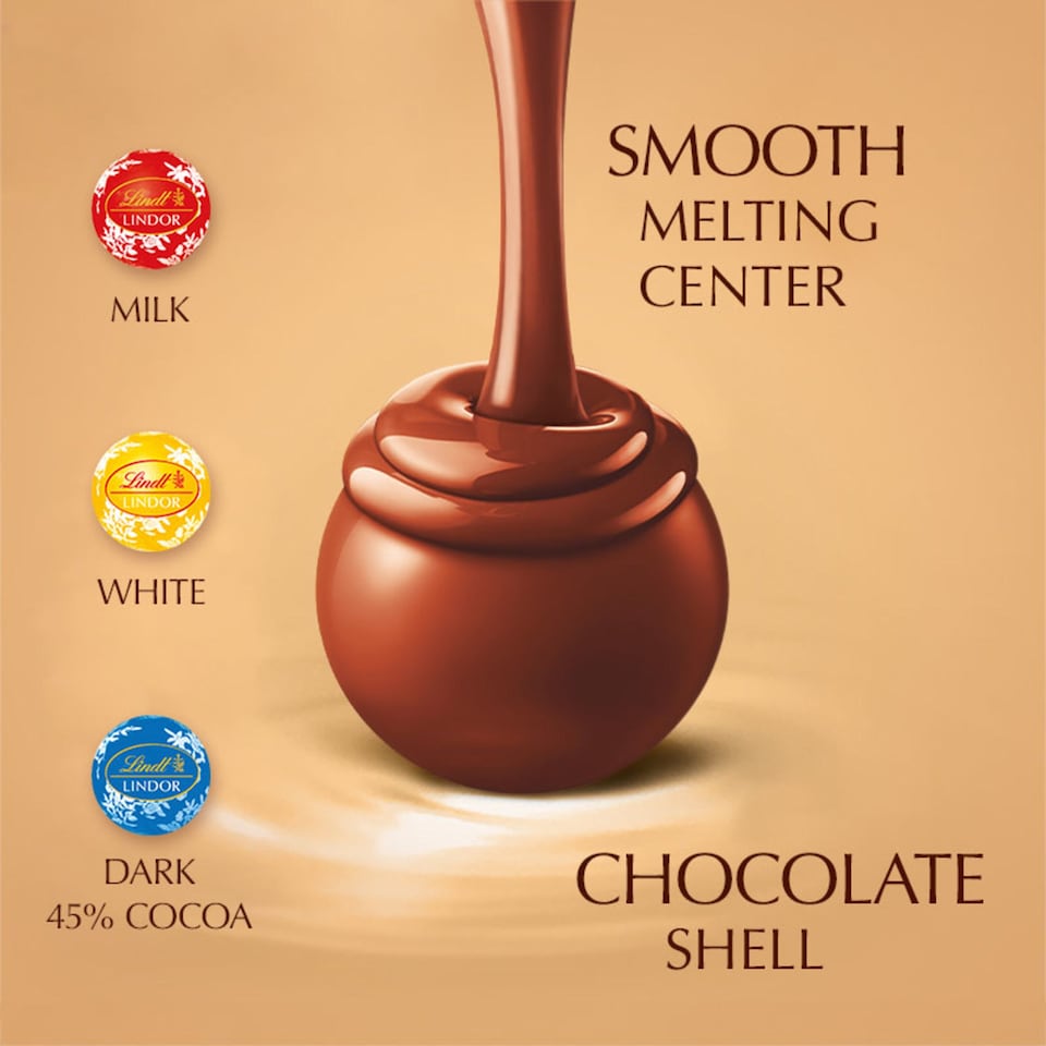 image 1 of Lindt LINDOR Assorted Mini Truffles 80g 