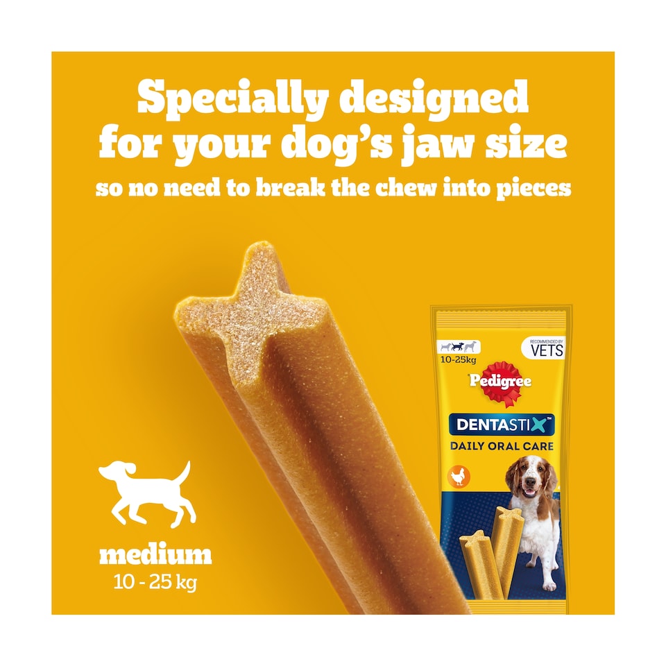 image 1 of Pedigree Dentastix Daily Medium Dog Treats 28 Dental Sticks