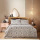 image 1 of Cosmo Living Mono Sketch Leaf Duvet Set Super King