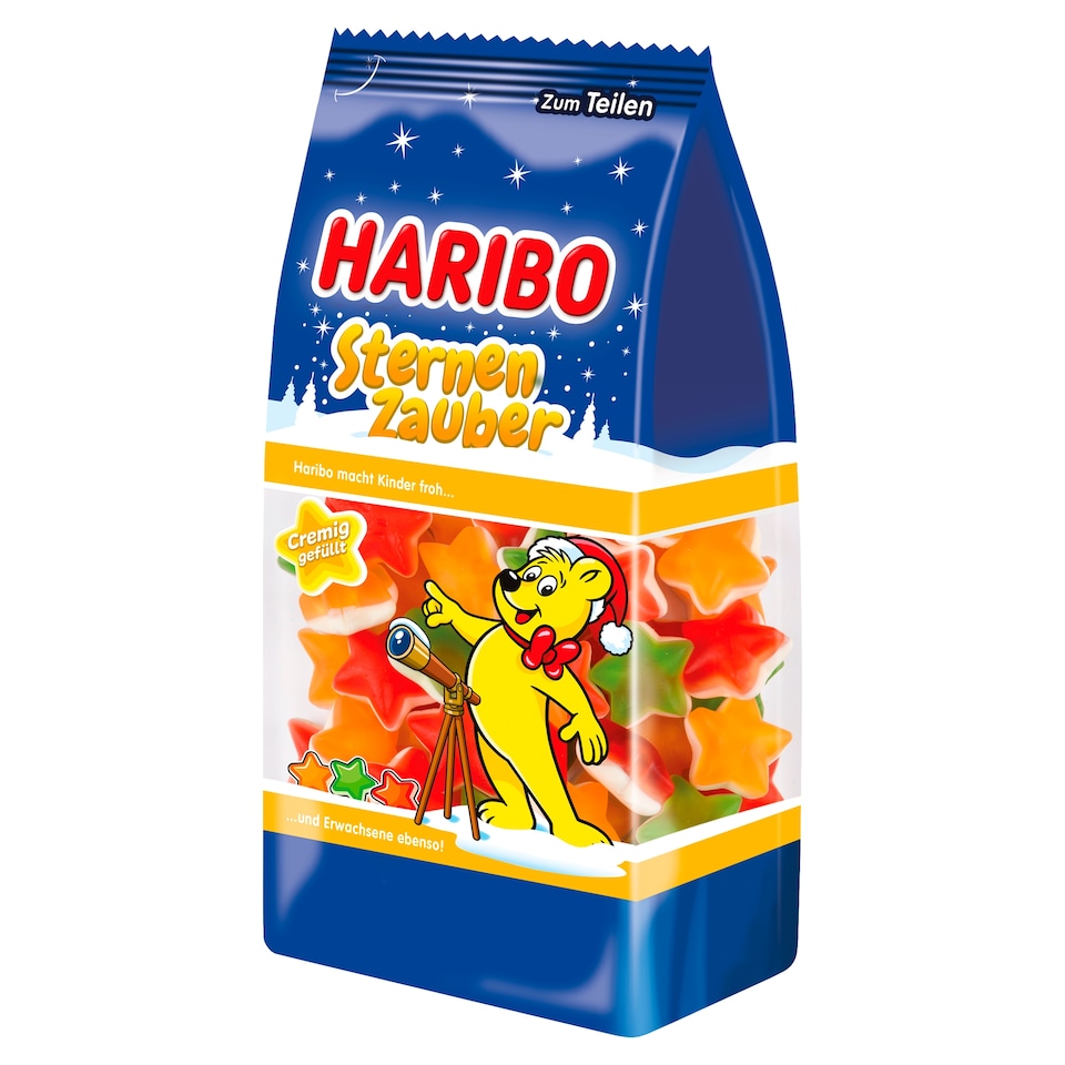 Haribo Sternen Zauber gyümölcsízű habosított gumicukorka 250 g