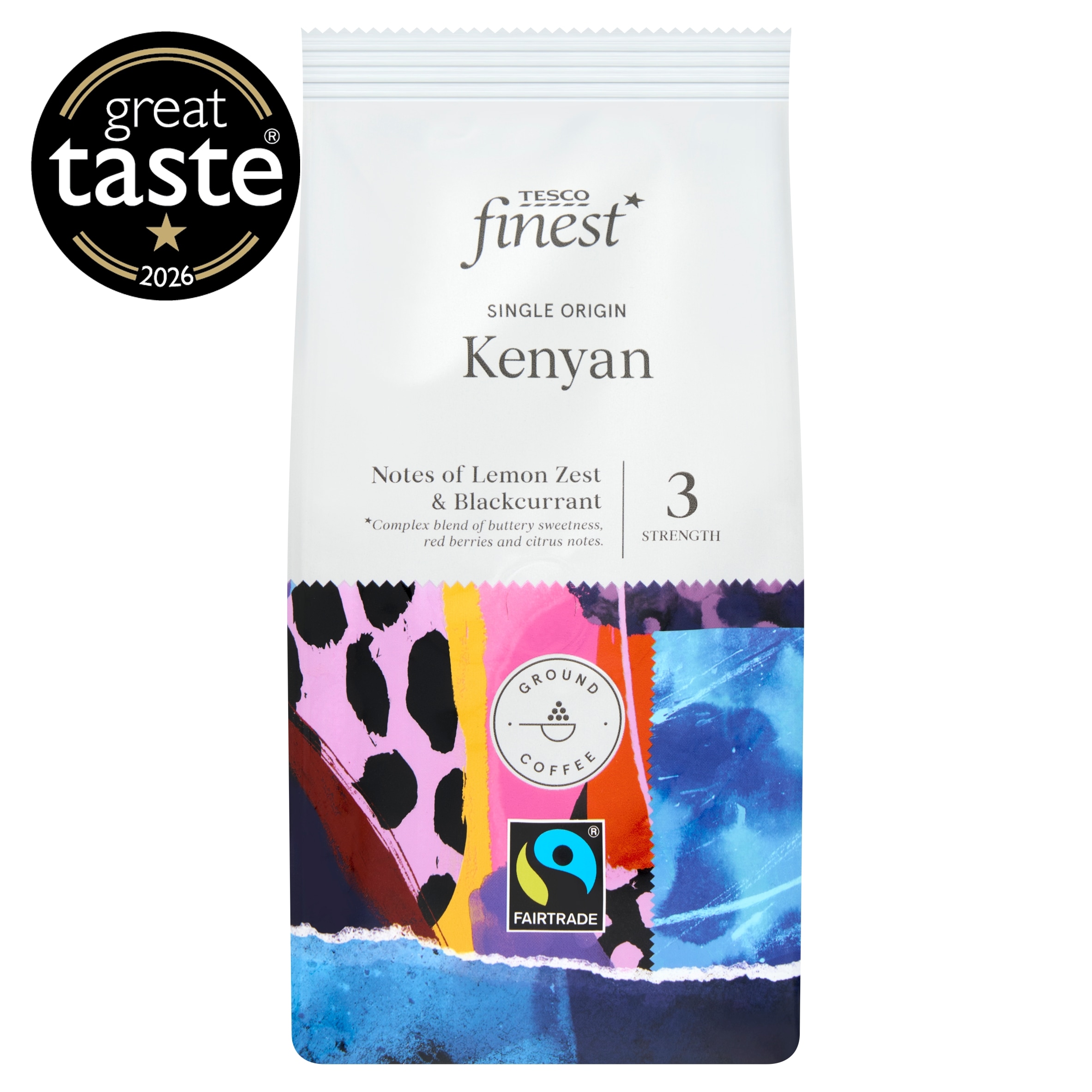 Tesco Finest Fairtrade Kenyan Ground Coffee 227g