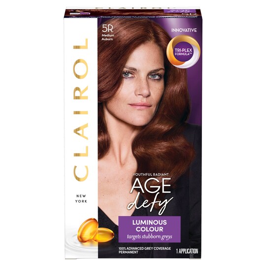 Clairol Nice N Easy Age Defy Medium Auburn 5r Hair Dye Tesco