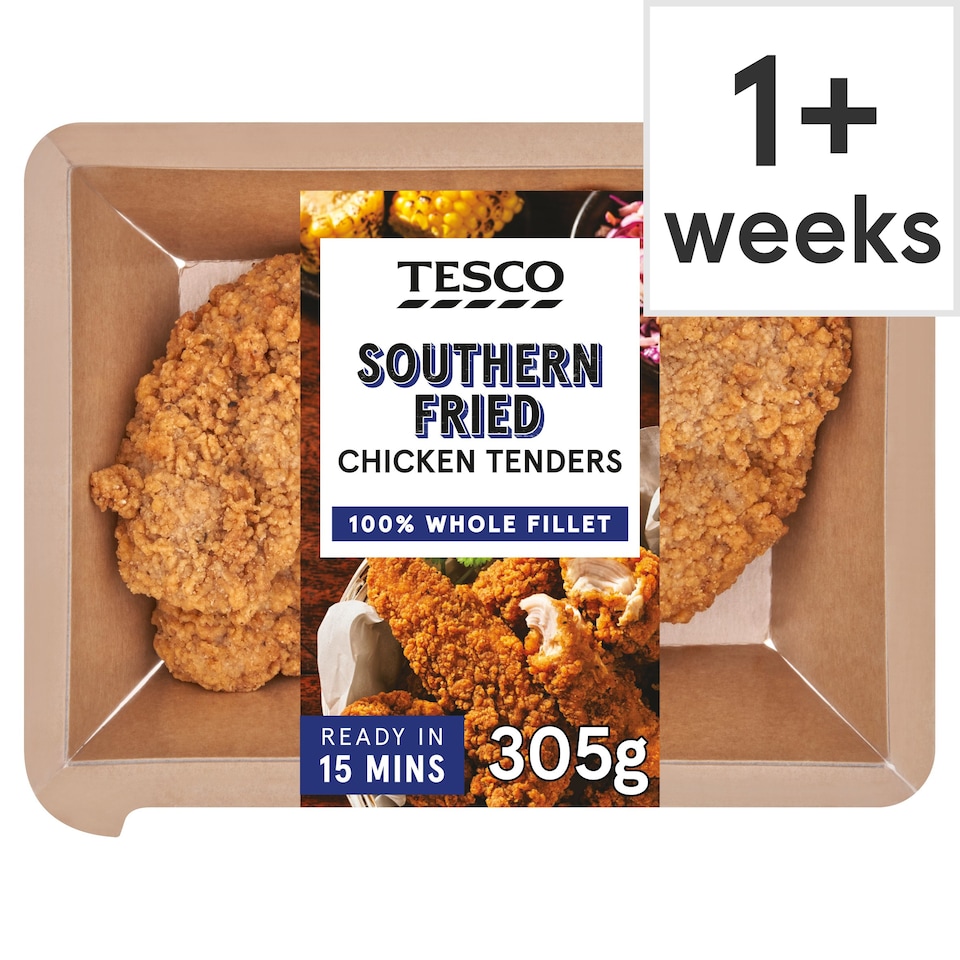 Tesco Southern Fried Chicken Tenders 305g Tesco Groceries