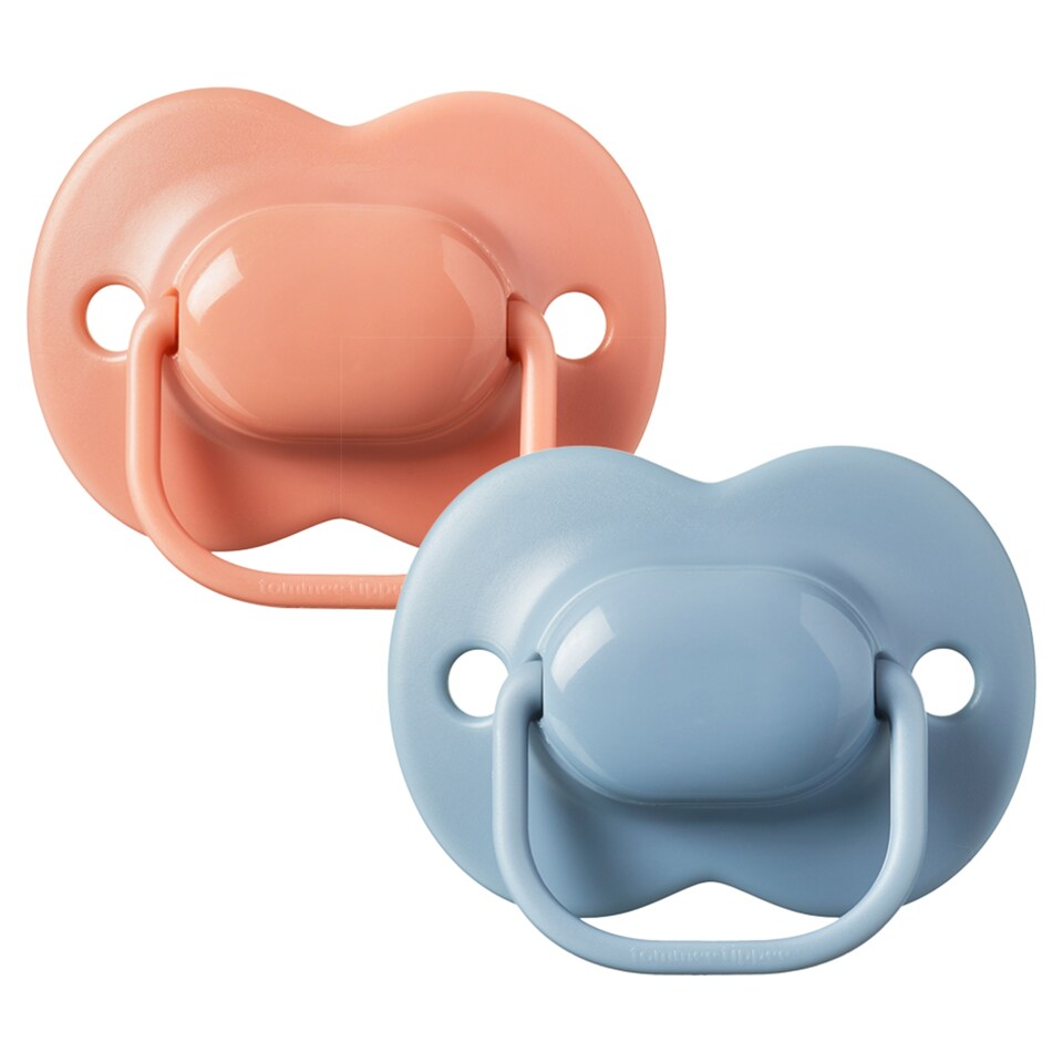 image 1 of Tommee Tippee Cherry Latex Soother, 6-18m Pack of 2