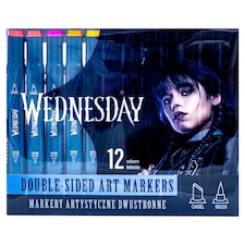 Wednesday Double-Sided Markers 12 pcs